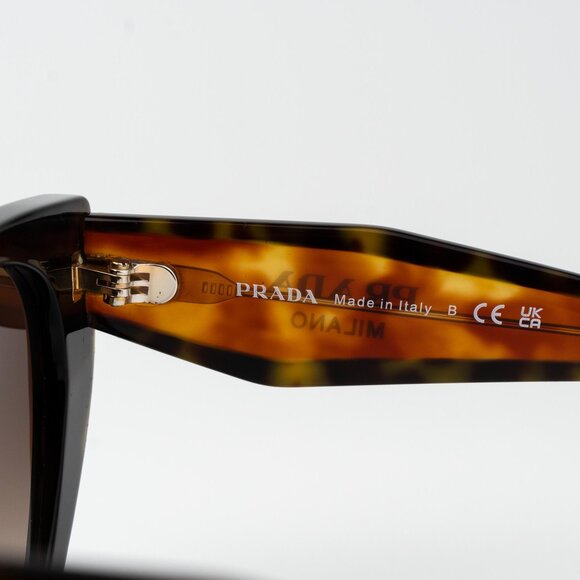 Prada Women Sunglasses Havana Brown Gradient Cat Eye PR14WS 2AU6S1 BRAND NEW - Picture 8 of 11